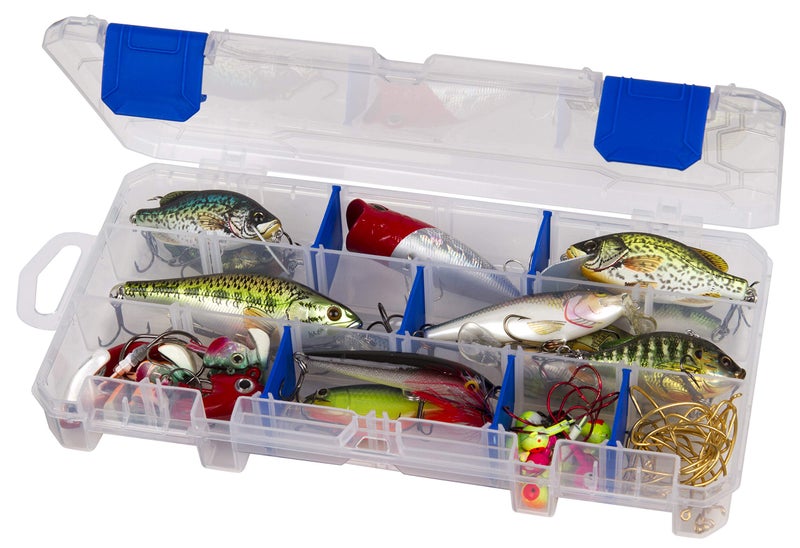 Flambeau Outdoors 3003 Tuff Tainer, Fishing Tackle Tray Box, Includes [9] Zerust Dividers, 18 Compartments - 9.125" x 5" x 1.25" - Image 1